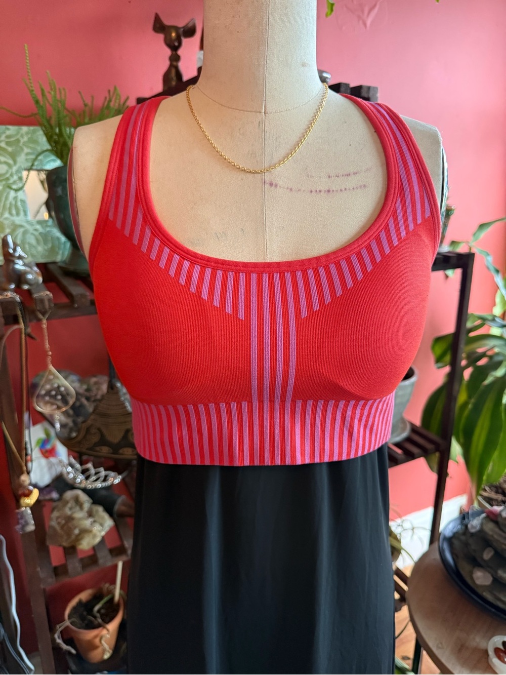 SAGE collective Red and Pink Racerback
sports bra - Picture 1 of 5